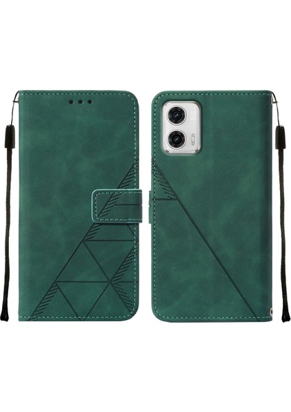 Motorola Moto G73 Tam Korumalı Yumuşak Pu Deri Kapaklı Cüzdan Telefon Kılıfı, Kart Tutucu ve Uzun Askı ile Uyumlu (Yurt Dışından) fırsatları