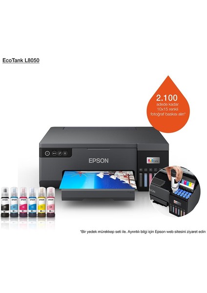 L8050 Renkli Wi-Fi Foto Tanklı Yazıcı A4 fiyatları