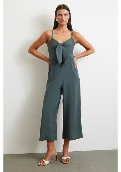 Fiyonklu Askılı Tulum Yeşil fırsatları