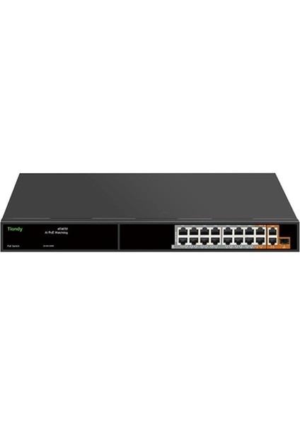 16 Port Yönetilmeyen Aı Hybrid Poe Switch ( 14E+2G + 2g +1 Sfp )