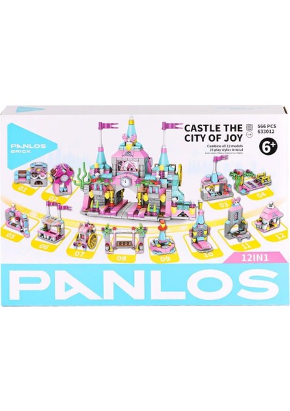 Nessiworld P633012 Panlos Tuğla Şehri 556 Parça Blok Seti -Vagon Life