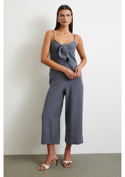 Fiyonklu Askılı Tulum Gri fiyatları