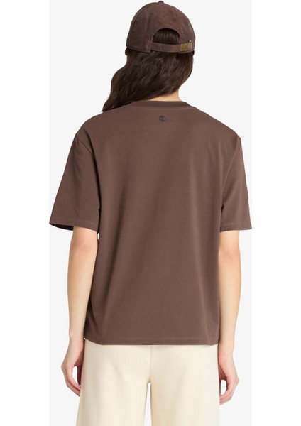 Lush Comfort Short-Sleeve Kadın Kahverengi T-Shirt.- fiyatları