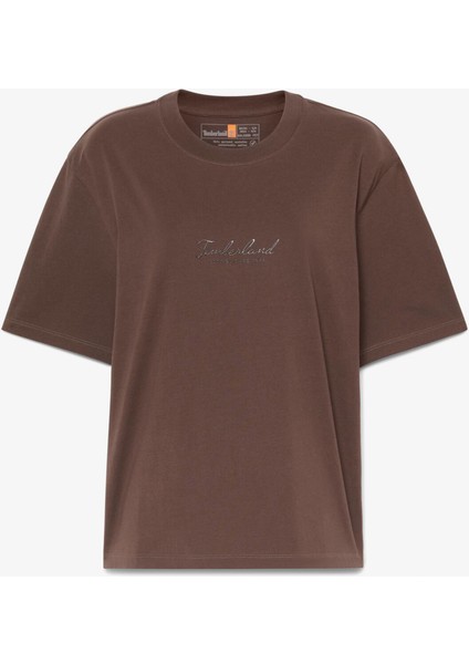 Lush Comfort Short-Sleeve Kadın Kahverengi T-Shirt.- fırsatları