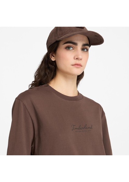 Lush Comfort Short-Sleeve Kadın Kahverengi T-Shirt.- indirimleri