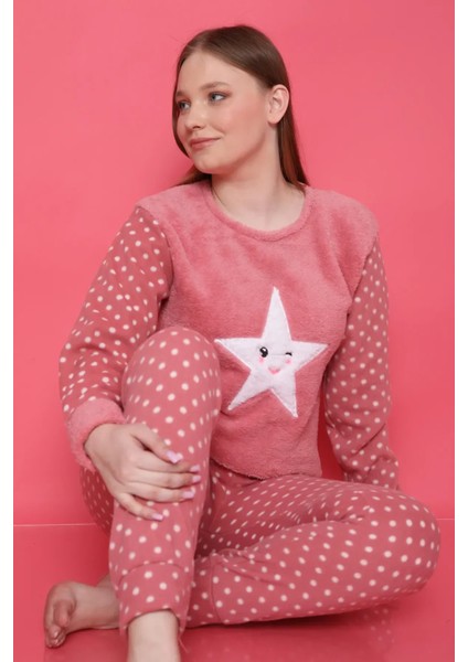 Kadın Peluş Pijama Takımı Ikili Takım fırsatları