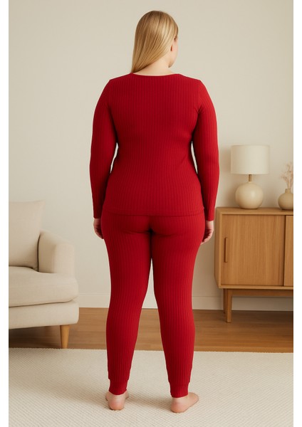 Kadın Kırmızı Büyük Beden Pijama Takımı fırsatları