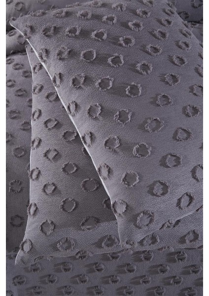 Konik 3 Parça Çift Kişilik Pike Takımı Antrasit indirimleri