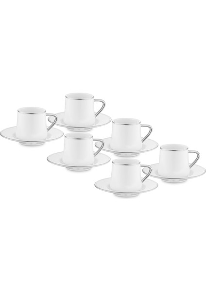 Valetta Platin 12 Parça 6 Kişilik Fincan Takımı