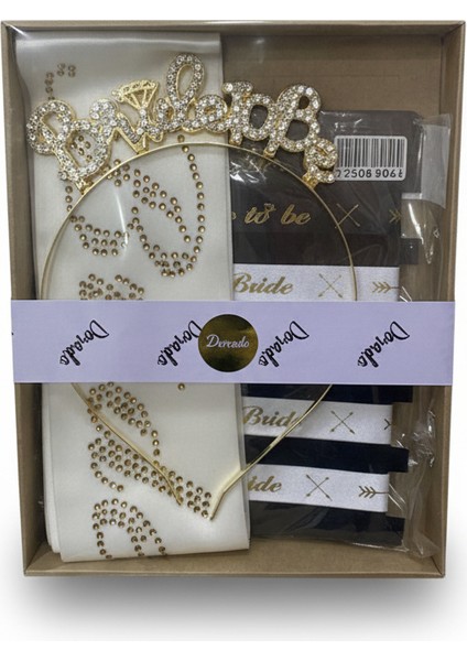 Bride Taç Taşlı 5’li Set