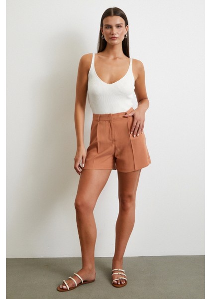 Piliseli Cepli Şort Kiremit fiyatları