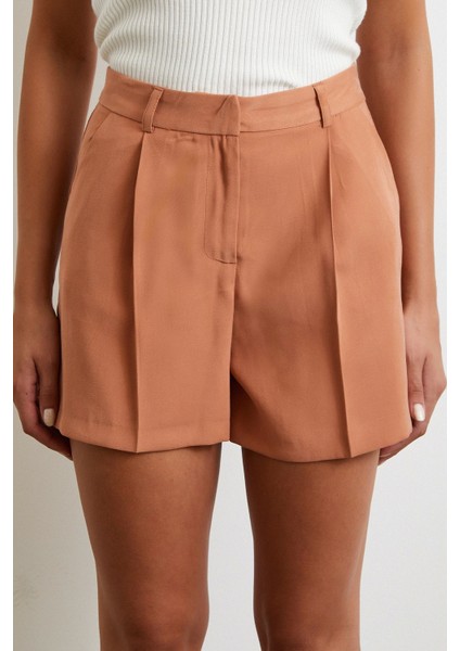 Piliseli Cepli Şort Kiremit indirimleri