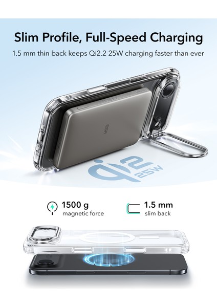 Apple iPhone 17 Air Classic Hybrid Magsafe Standlı Kılıf -Kamera Kontrol Buton indirimleri