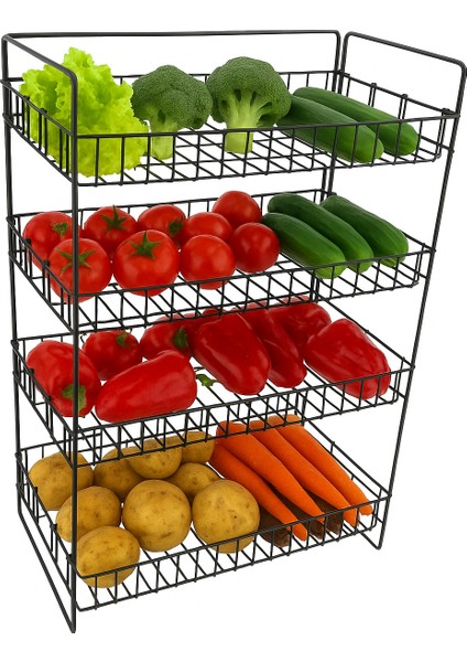 Metal 4 Katlı Kullanışlı Sebzelik