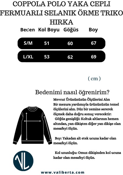 Coppola Selanik Örgü Polo Yaka Cepli Fermuarlı Rahat Kalıp Erkek Triko Hırka - Kahve