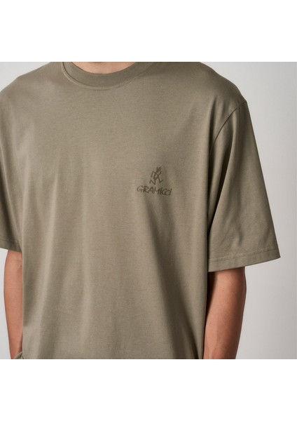 One Point Logo Erkek Haki T-Shirt.khk