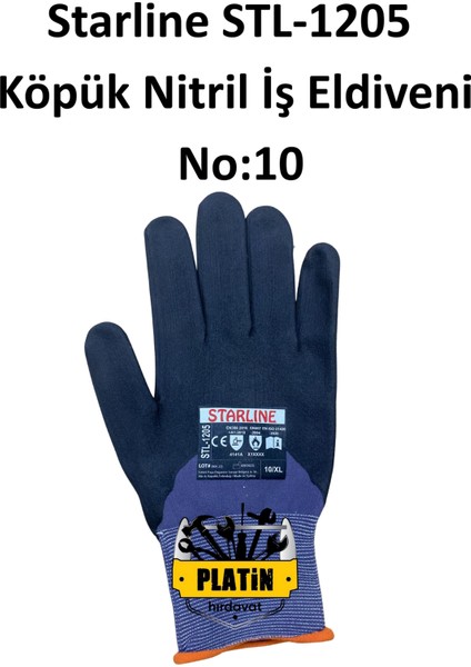 STL-1205 Köpük Nitril Iş Eldiveni No:10 fiyatları