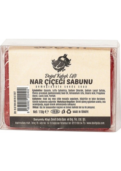 Nar Çiçeği Sabunu Kabak Lifli 110G