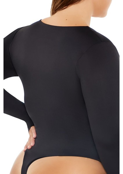 Plus Size V Yaka Bodysuit modelleri