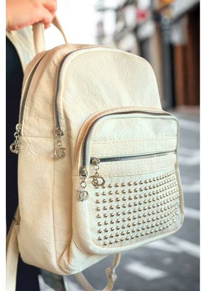 Orijinal Polo Bag Yumuşak Deri Orta Boy Taşlı Kadın Sırt Çantası fiyatları