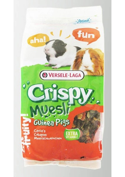 Crispy Muesli Guinea Pig Dengeli Beslenme 1 Kg Yüksek Protein İçerir