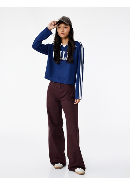 Pamuklu Bol Kesim Geniş Paça Jean Pantolon - Loose Straight Fit Jean