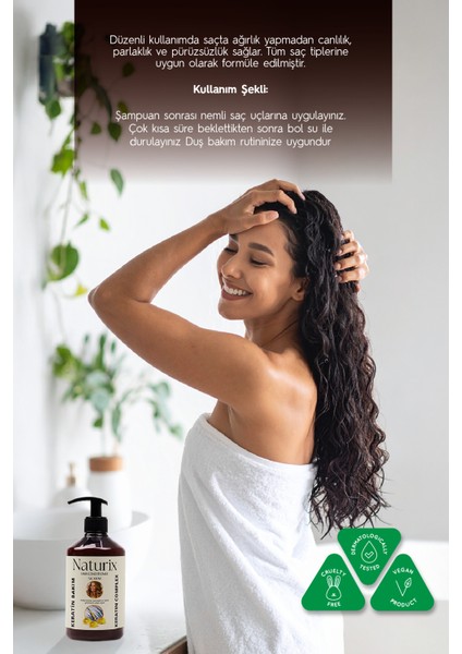 Organix Tuzsuz Keratin Saç Kremi 500 ml Yıpranmış Saçlara Bitkisel Keratin Bakım Saç Kremi Pareben Içermez fırsatları
