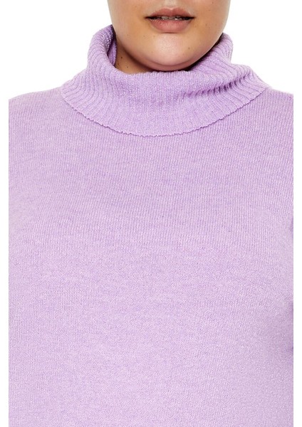 Plus Size Boğazlı Kazak modelleri