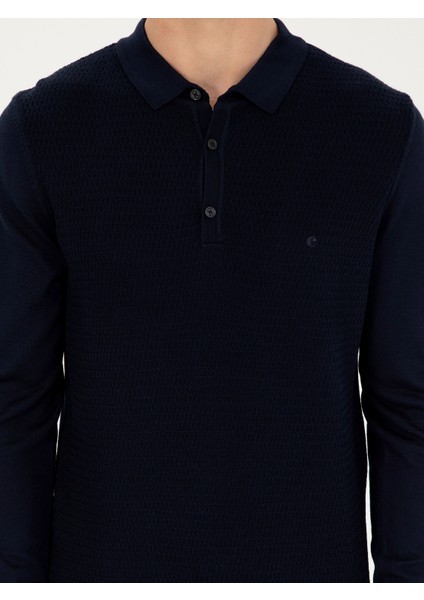 Erkek Lacivert Regular Fit Kazak 50279605-VR033