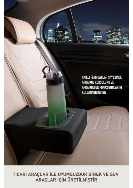 Fiat Egea Urban Uyumlu Oto Koltuk Kılıfı Deri, Kumaş Elegance Bej