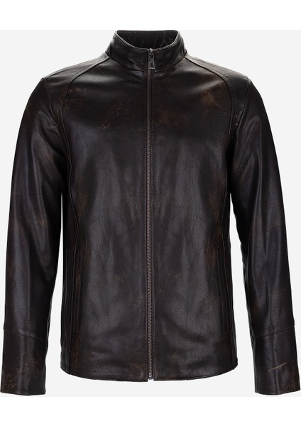 Erkek Hakiki Deri Viski Eskitme Deri Mont 1000 033 Erk Derımont Y25 Vıskı Eskıtme