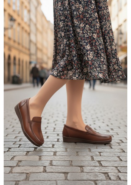 Taba Cilt Anatomic Taban Hafif Kadın Günlük Ayakkabı 293117 Z