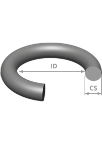 287.80X8.60 O-Ring 3 Adet Nbr 70 Black Kalınlık 8.60 mm Oring
