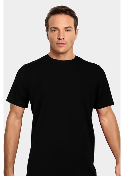 Erkek Bambu Terletmeyen Hafif Kumaş T-Shirt