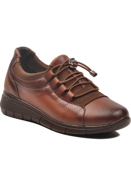Taba Cilt Hafif Kilit Bağcıklı Kadın Günlük Ayakkabı 293120 Z fırsatları