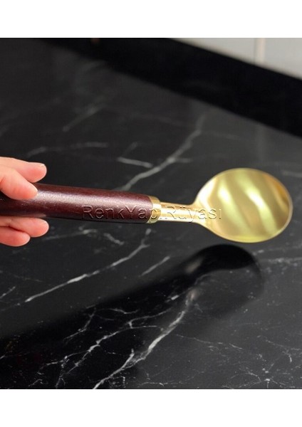 Gold Kepçe, Büyük Boy Kepçe ve Kepçe Seti, Pişirme ve Sunum Için, Kepçe, Spatul, Spatüla, Kevgir Kepçe , Çorba Kepçesi fırsatları