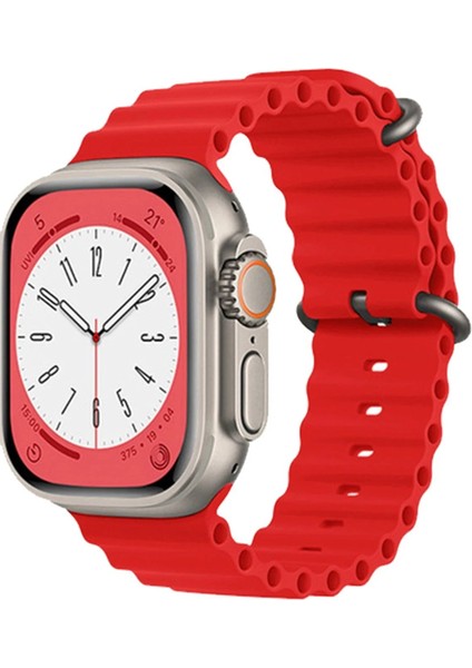 Apple Watch 38MM Ocean Kordon - KIRMIZI-(5796) - AYS3396-6666