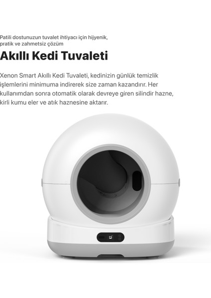 Akıllı Otomatik Kamerasız Kedi Tuvaleti Paslanmaz Çelik Kaseli Mama Kabı Akıllı Bataryalı Su Pınarı ve Filtre 4'lü Pet Seti modelleri