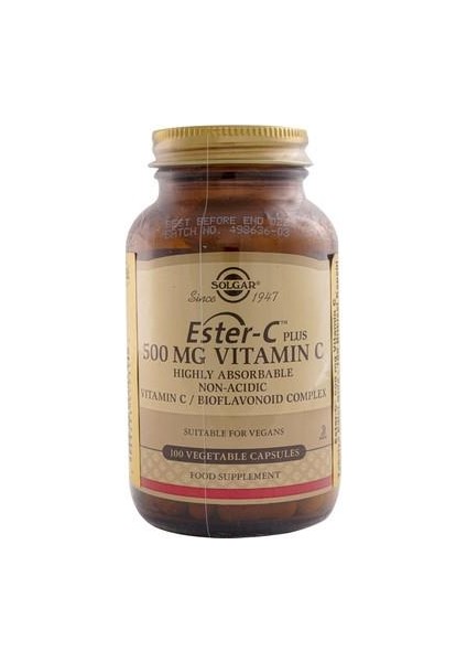 Solgar Ester-C Plus 500 Mg 100 Kapsül - Diş Beyazlatıcı Köpük Hediye