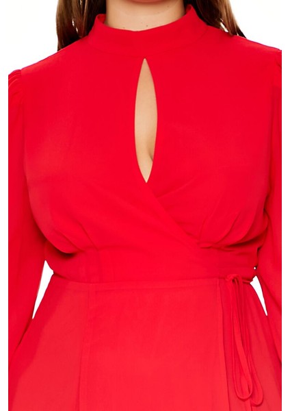 Plus Size Şifon Elbise modelleri