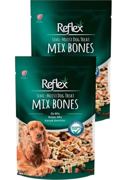 Semi Moist Karışık Kemikler Yarı Yumuşak Köpek Ödül Maması 150 gr Ikili Paket