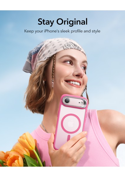 Apple iPhone 17 Air Classic Hybrid Magsafe Standlı Kılıf -Kamera Kontrol Buton