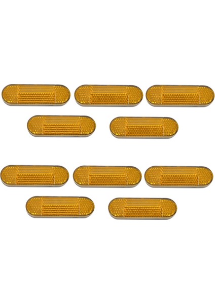 10 Adet Ön Tüp Reflektör Güvenliği Yansıtıcı Elektrikli Scooter Gece Koruma Kabuk Uyarı Parçaları (Yurt Dışından)