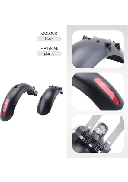 Ön Arka Çamurluk Çamurluk Seti Lastik Sıçrama Dokuzbot Es1 Es2 Es3 Es4 Elektrik Scooter Aksesuarları Için (Yurt Dışından) indirimleri