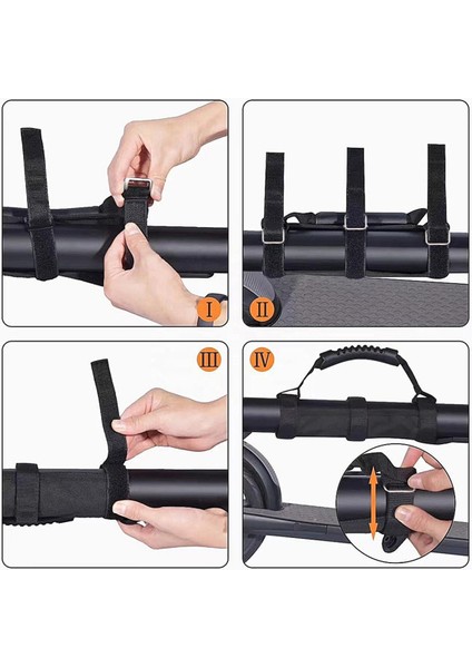 Scooter Taşıma Sapı Taşınabilir El Taşıma Sapı Kayışları M365/MAX G30 Scooter Universal Black Için Bandaj Tutamıyor (Yurt Dışından) modelleri