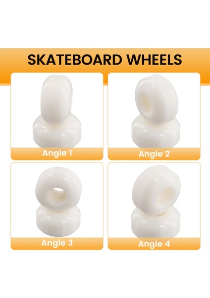 4pcs Kaykay Tekerlekleri Esnek Pu Tekerlekler 52MM x 32MM Kaykay Güverte Tahtası Paten Tekerlekleri (Yurt Dışından) indirimleri