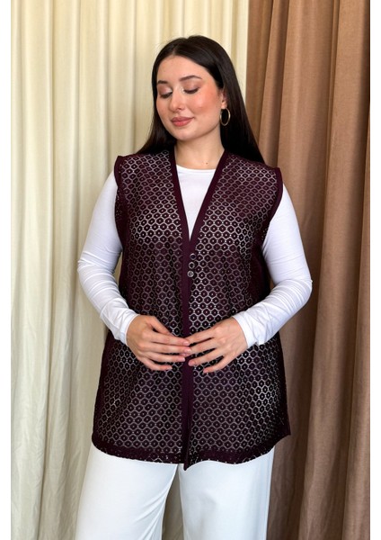 Kadın Dantel Kısa Yelek 260