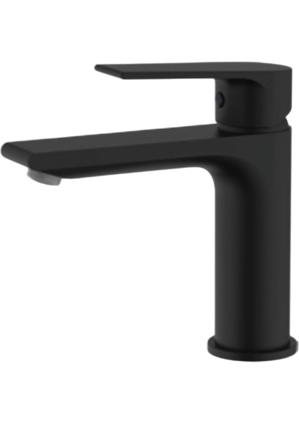 Luna Mat Siyah Lavabo Bataryası