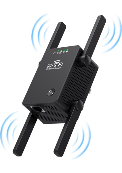 300 Mbps Wifi Sinyal Güçlendirici Siyah Router Repeater Access Point Kablosuz Ağ Genişletici Cihaz