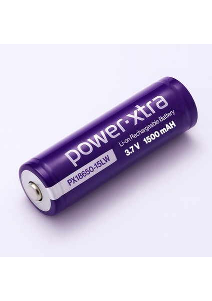 Şarjlı Pil 3.7V 1500MAH Li-Ion Uzun Ömürlü Yüksek Kapasiteli Tekrar Şarj Edilir Pil 18650 Mor Renk